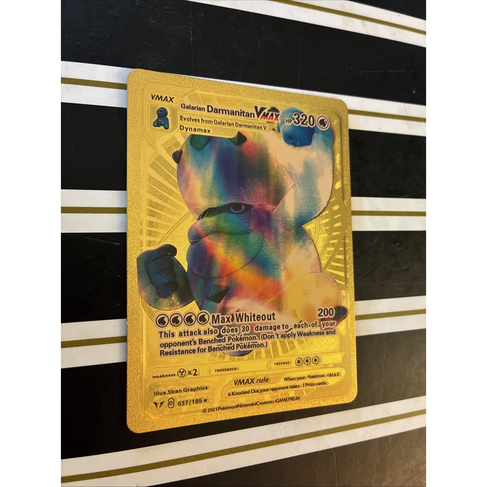 Pokémon Galarian Darmanitan VMAX Full Art Foil 320 HP English Pokémon Card